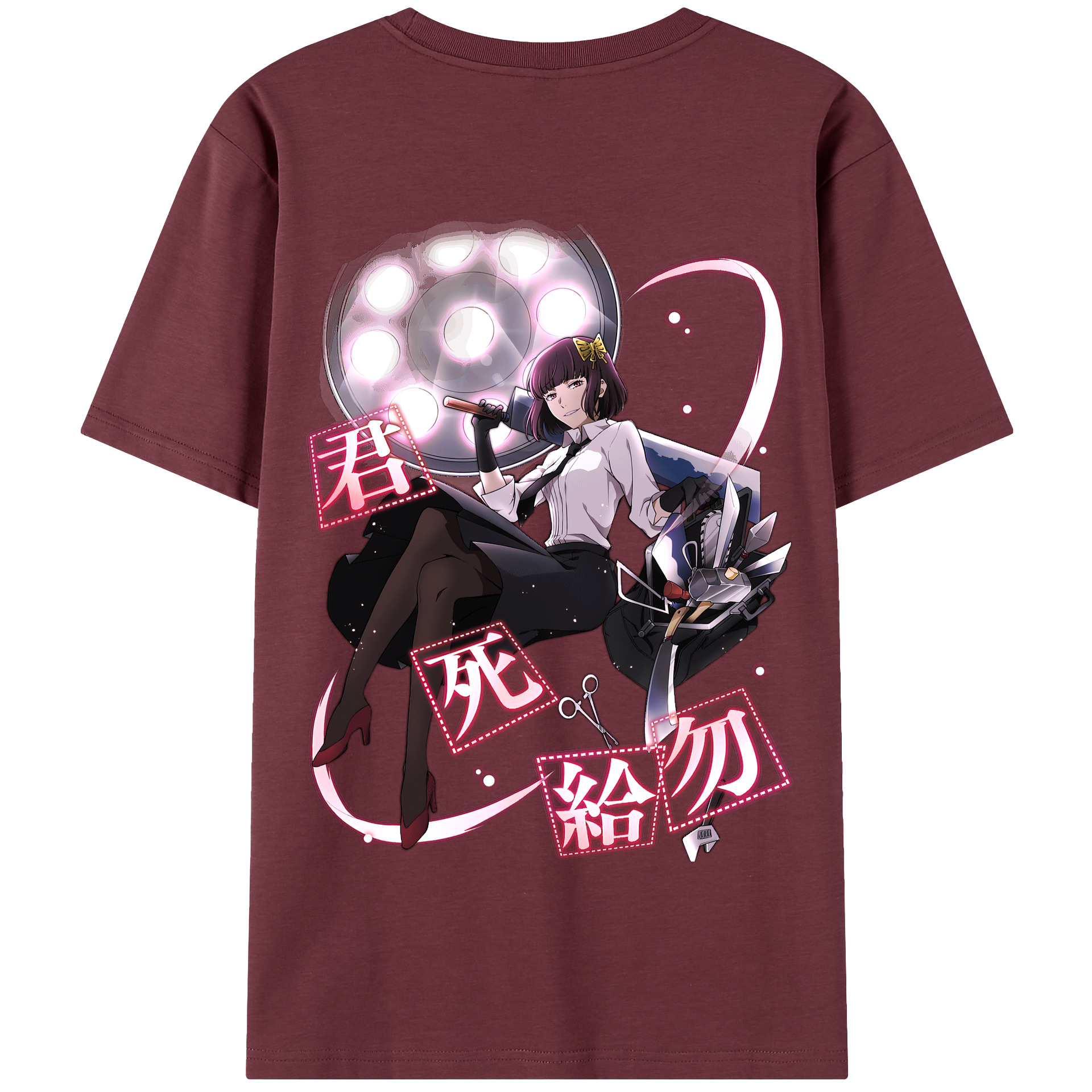 （画像用） 文豪ストレイドッグス Bungo Stray Dogs 綿100％半袖Tシャツ（背面プリント）